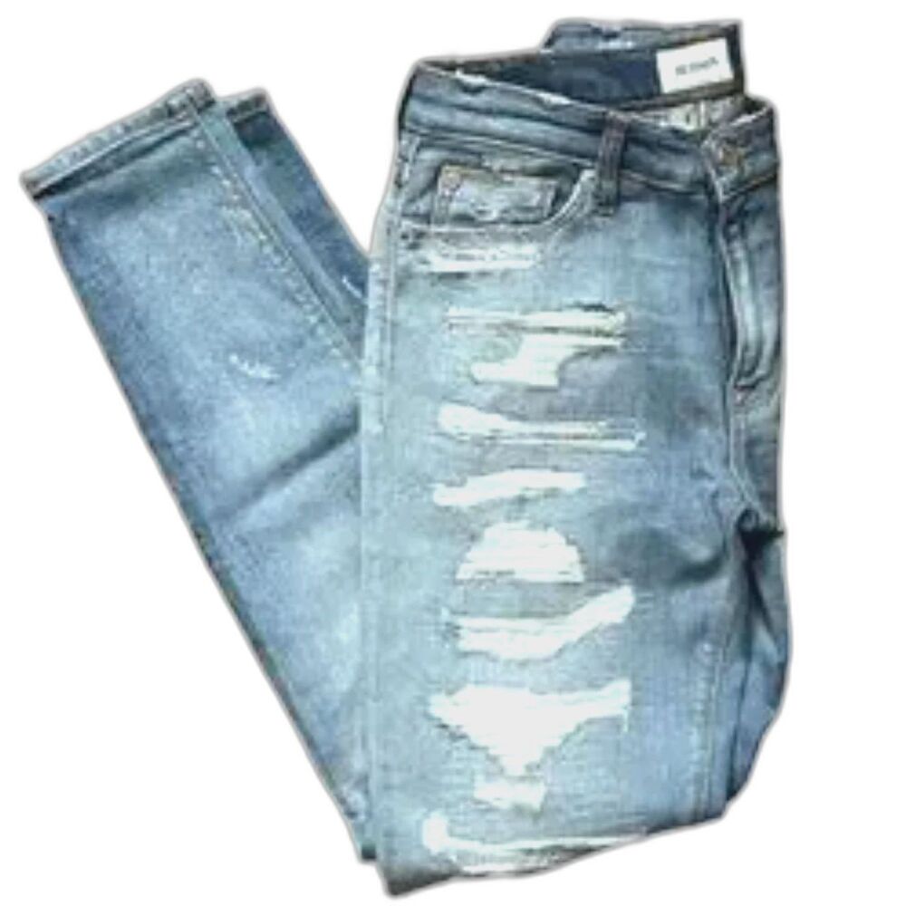 Hudson Nico Mid-Rise Southpaw Distressed Jeans - Picture 7 of 12